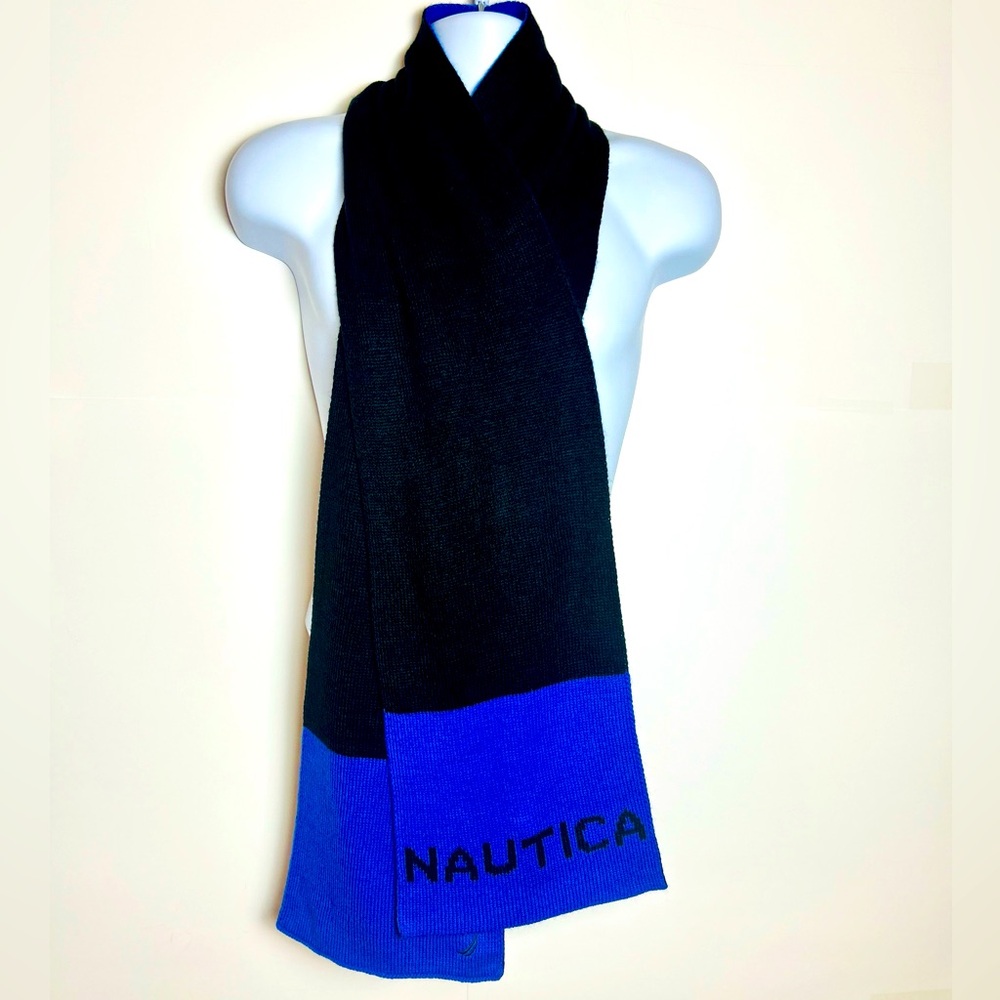 Nautica Midnight Blue & Black Scarf
